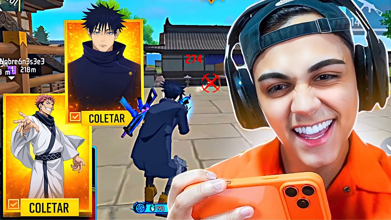 FREITAS PERDEU A LINHA COM O Megumi Fushiguro! 🤯 21 ABATES INSANOS NO Free Fire! NOBRU: 19 KILLS!