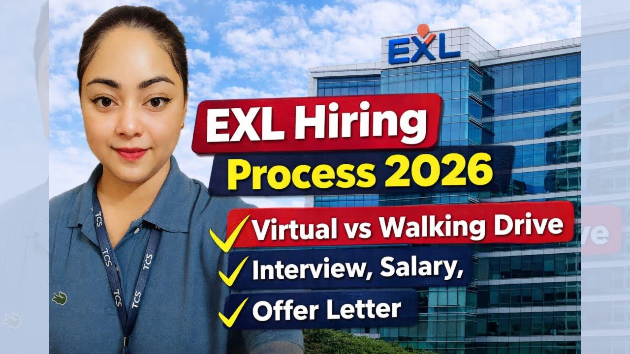 EXL Hiring Process 2026 | Virtual vs Walking Drive | Interview, Salary,Offer Letter | work from home