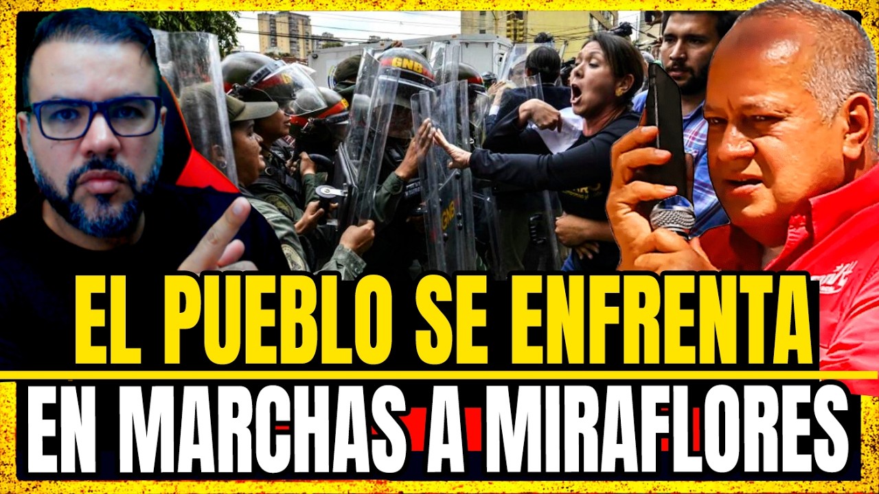 EL PUEBLO SE ENFRENTA! CHOQUES Y AGRESIONES DE LA GUARDIA NACIONAL EN MARCHA HACIA MIRAFLORES
