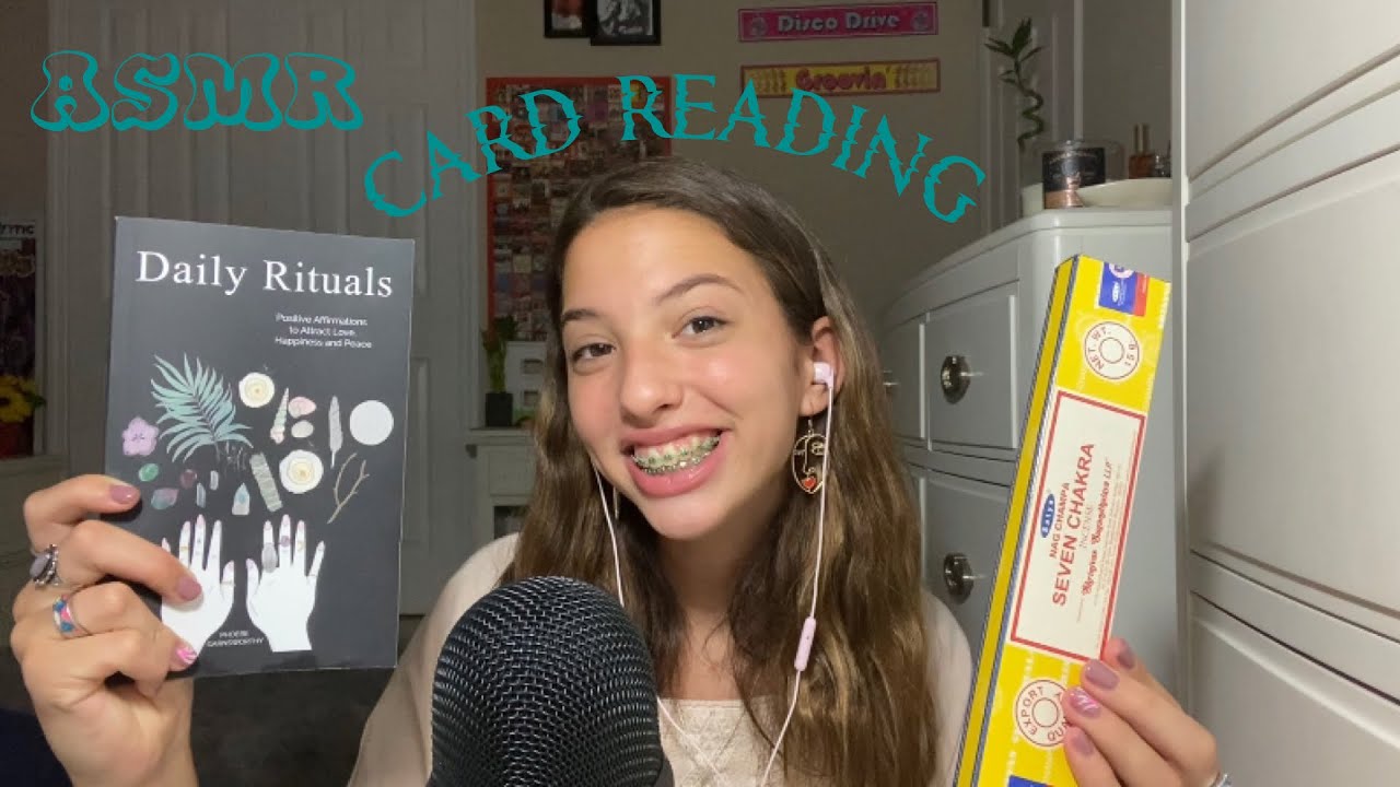 ASMR Energy Shop RolePlay (oracle card reading, sage, candles, crystals, positive affirmations, etc)