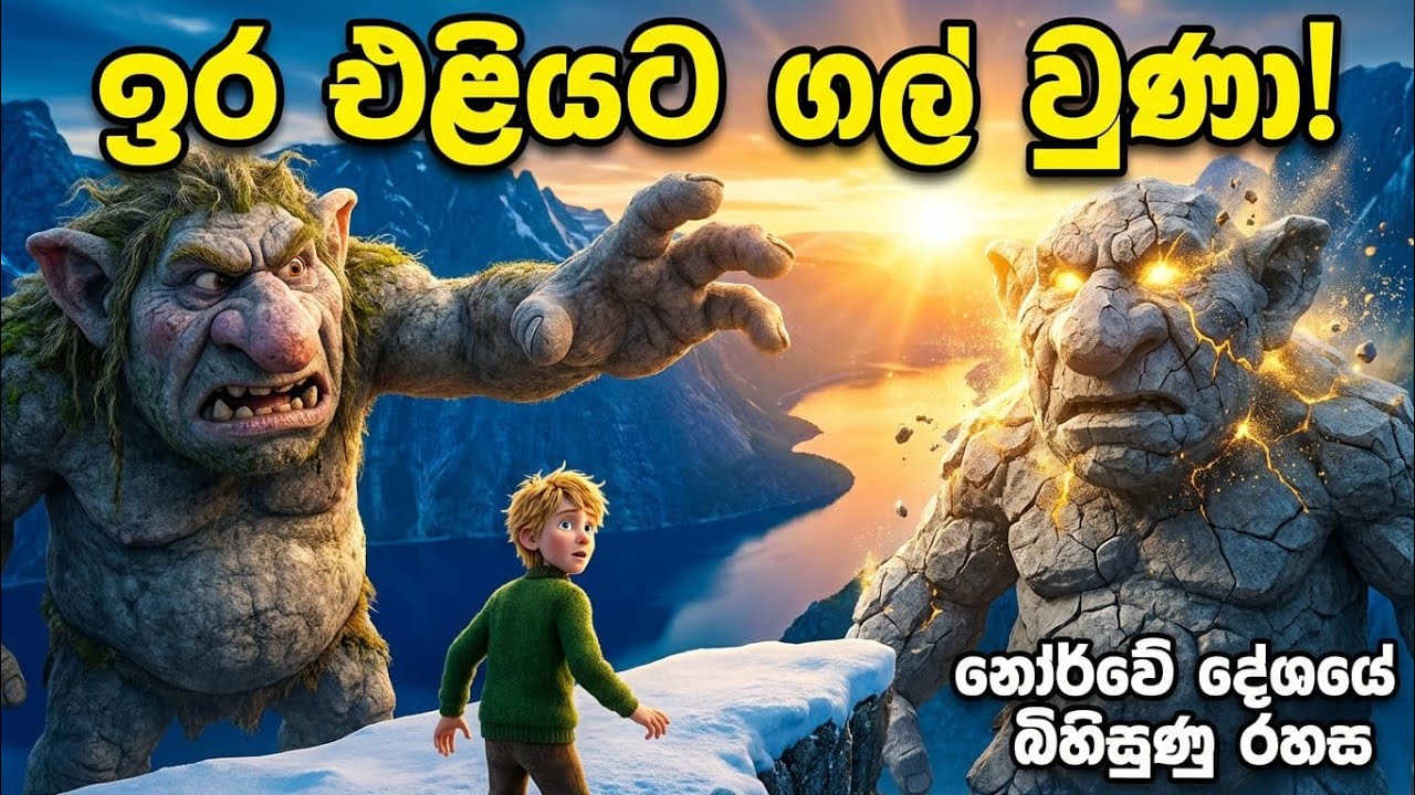 👹🇳🇴 | The Legend of Norwegian Trolls​කඳු මුදුනේ සැඟවුණු බිහිසුණු රහස! 😱#animation #cartoon #viral 