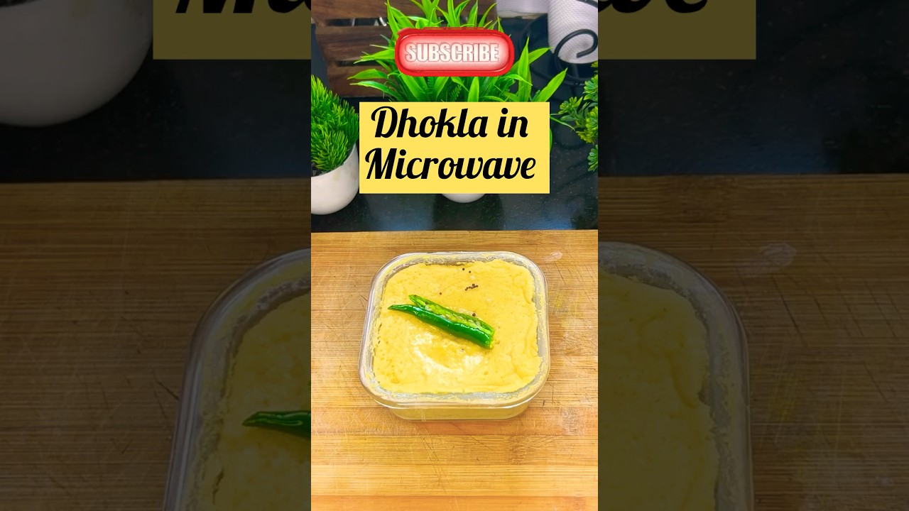 1 min Dhokla In Microwave 🤯 | instant khaman dhokla #shorts #ashortaday #yt #subscribe #trending
