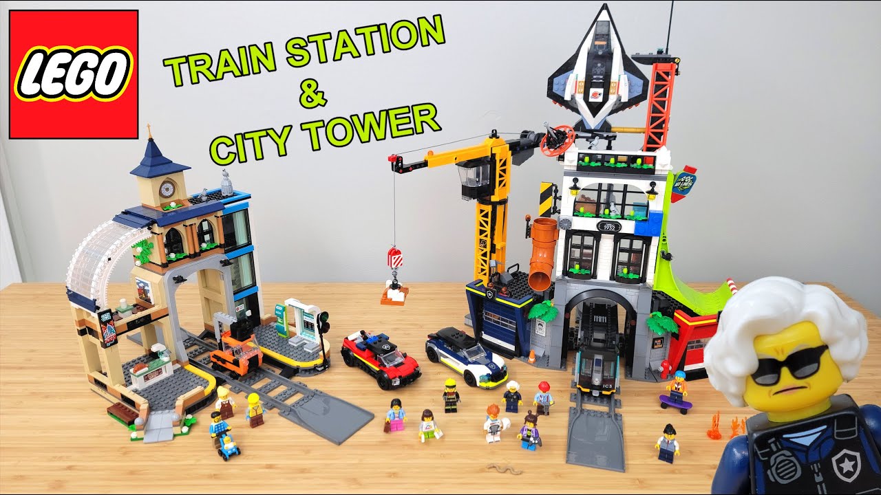 LEGO Train Station #60469 & CITY Tower #60473 | FULL REVIEW!