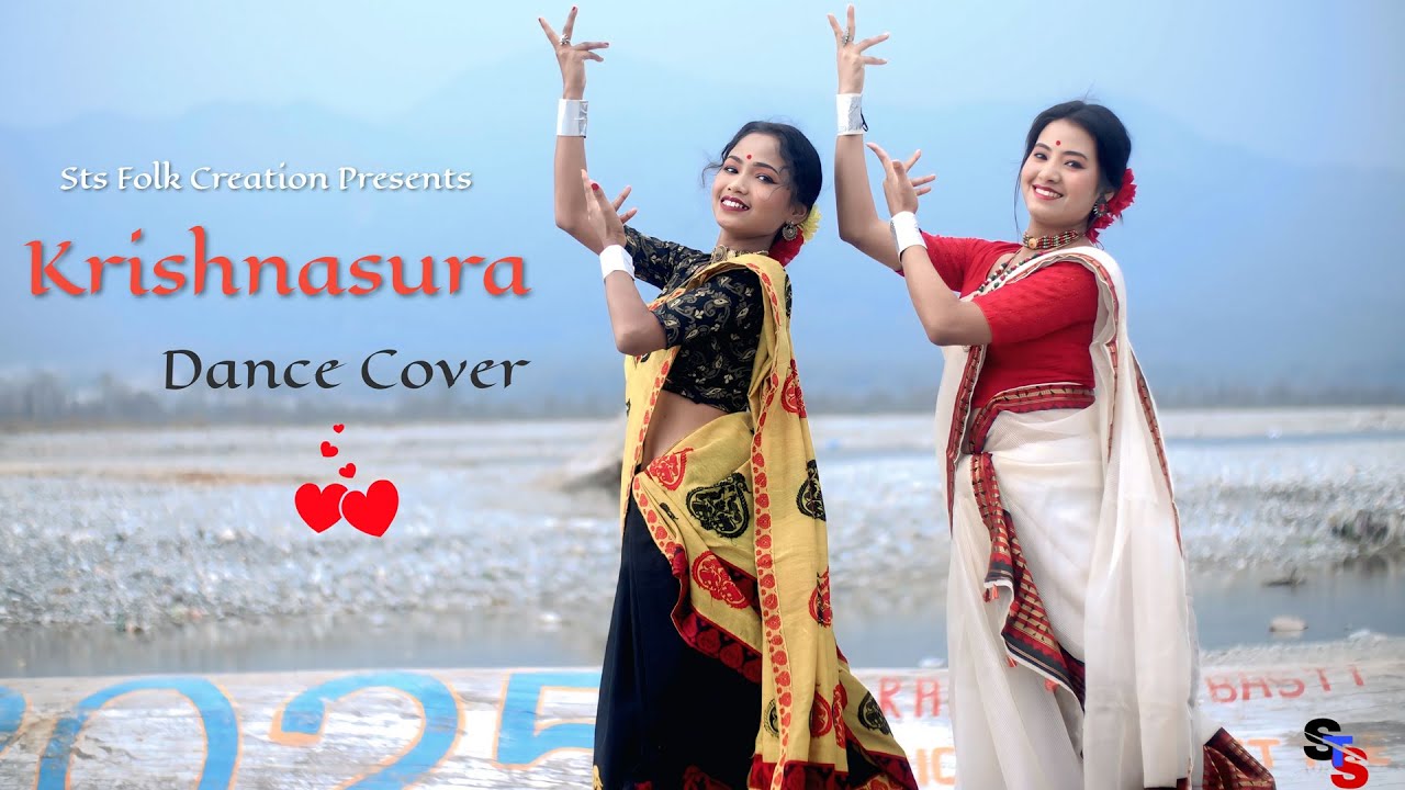 Krishnasura Dance Cover | Kasturi Boruah | ft. Rimi & Shrabani | Sts Folk Creation