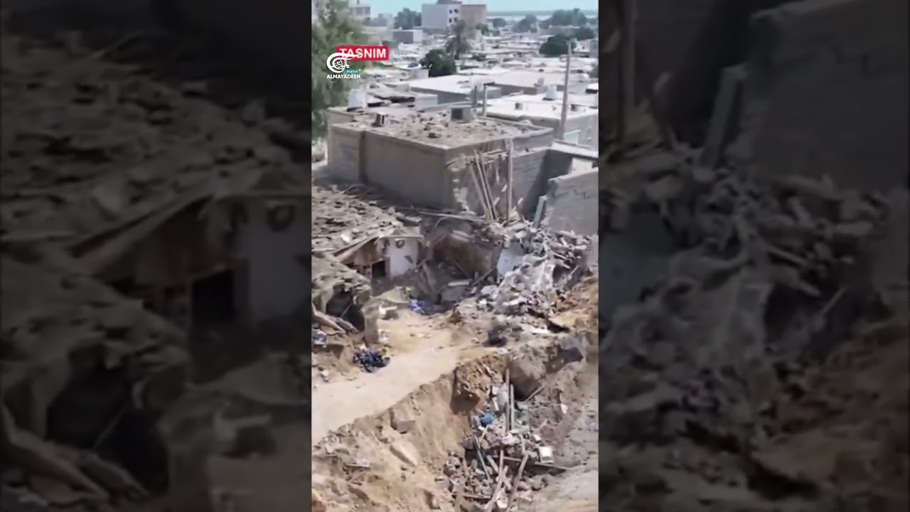 The aftermath of the US bunker buster attack on residential buildings in Qeshm Island