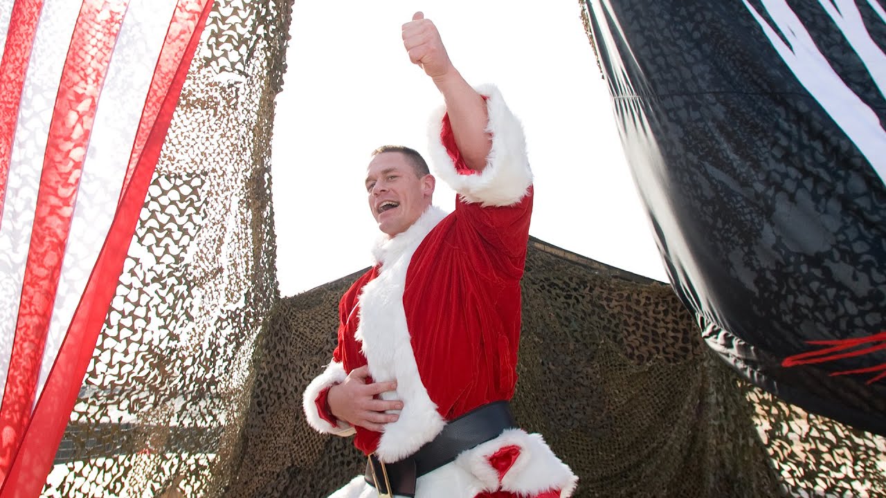 Santa Cena gives Mr. McMahon an Attitude Adjustment: Tribute to the Troops 2007