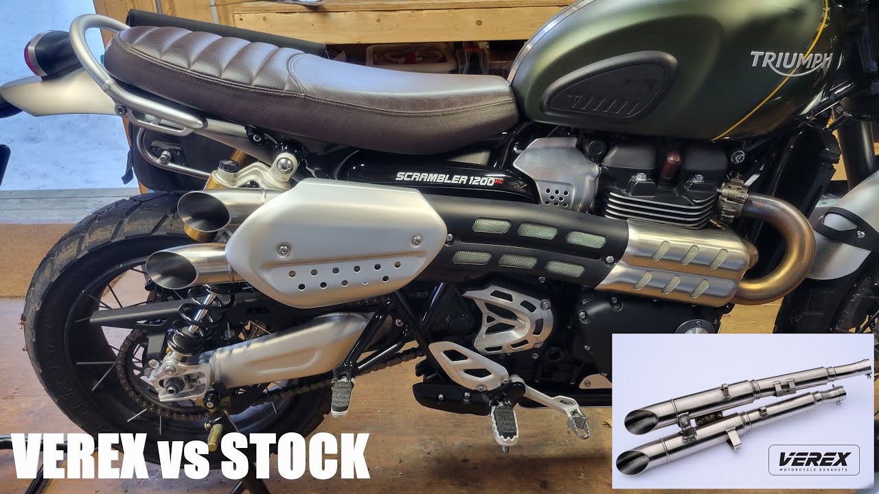 Triumph Scrambler Verex Exhaust Install and First Start