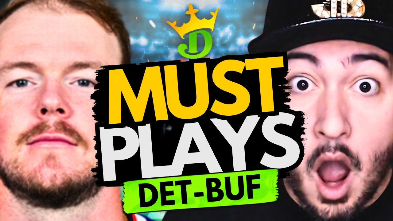 NFL DFS Lions-Bills MUST PLAYS (DraftKings Highest ROI Lineups!) | NFL DFS Picks