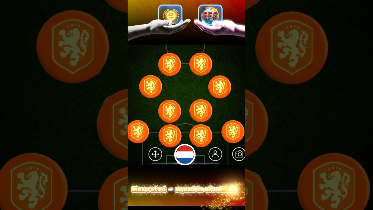 🇳🇱 Max Rated Netherlands Dream Team | eFootball 2026 Mobile ⚽🦁
