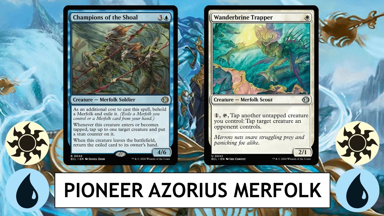 MTG Pioneer Azorius Merfolk - Еще больше новых карт русалок, которые вас поразят.