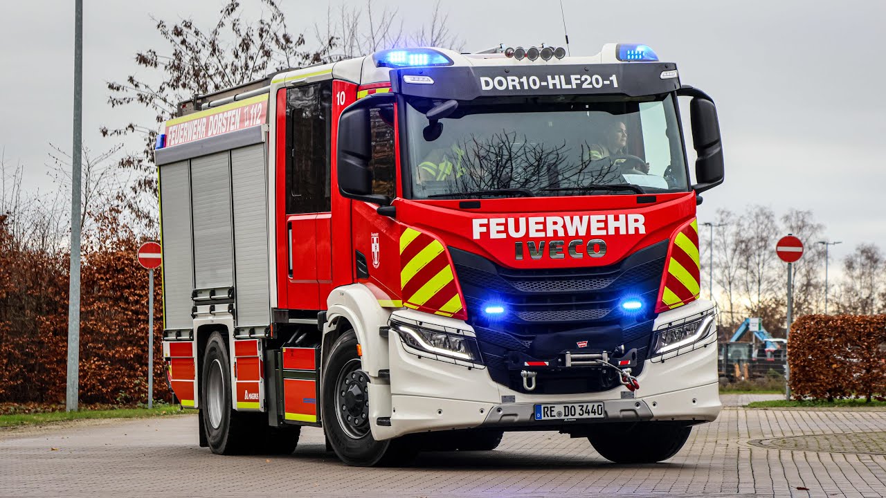 [Nagelneues HLF] Verschiedene Einsatzfahrten der Feuerwehr Dorsten!