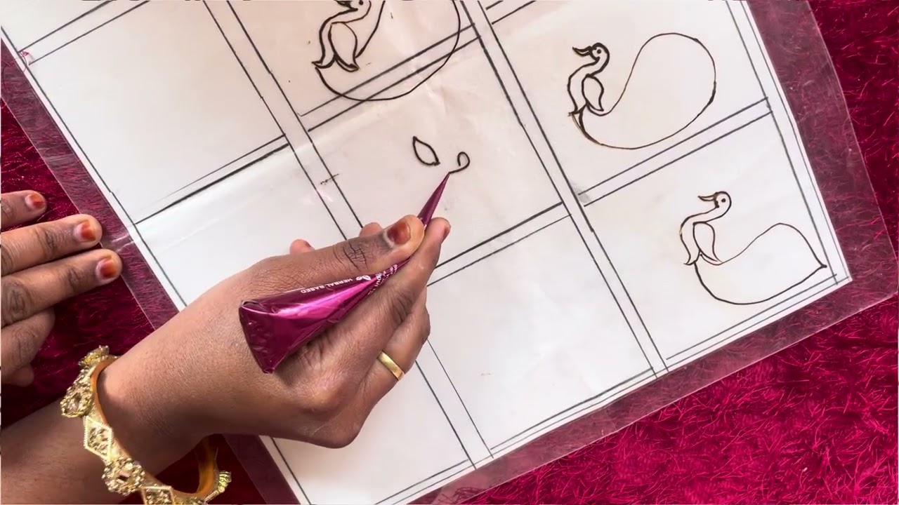 peacock Mehndi design  || आसान तरीखेसे￼ निकाल ना सिखे ||#muskanshaikh 