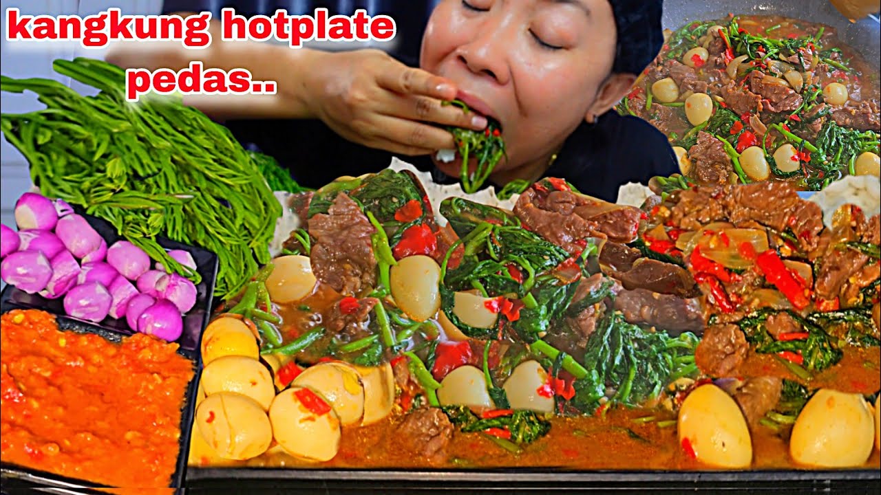  MANTAPNYO 🤤MASAK KANGKUNG HOTPLATE PEDAS 🤤🥵‼️