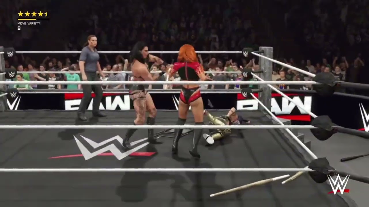 WWE 2k25 Universe Mode-Rhea Ripley defends the #raw women’s Championship -PS4