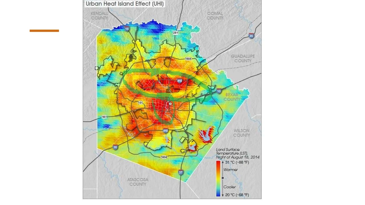 Visual Heat Island Effect In San Antonio (project)