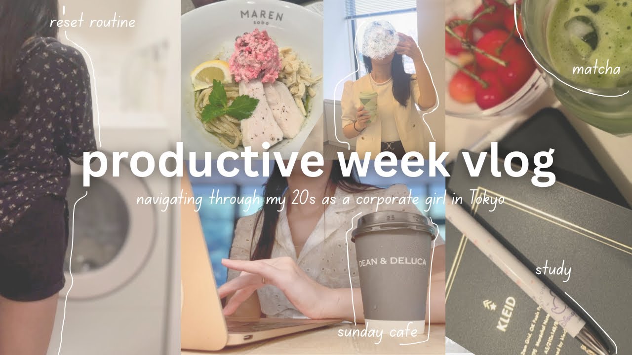 days in my life in Tokyo | sunday reset| morning routine| study | 9to5 work | navigating