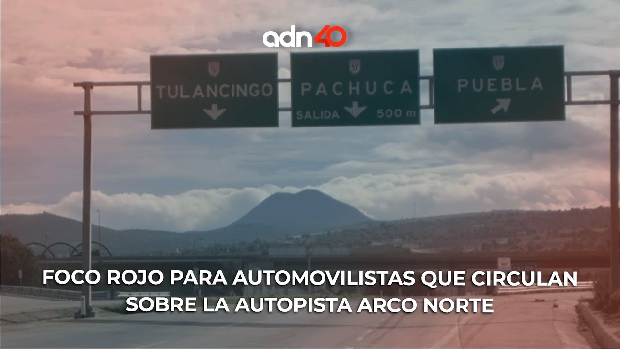 Foco rojo para automovilistas que circulan sobre la autopista Arco Norte