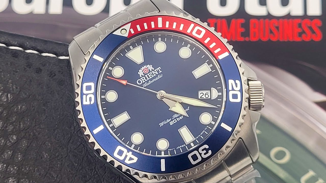 ПЕПСИ ОТ ОРИЕНТ! Краткий обзор японских механических часов ORIENT Triton Diver Pepsi RA-AC0K03L10B