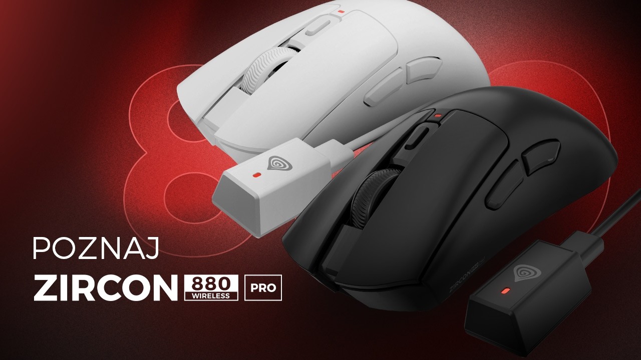 GENESIS Zircon 880 PRO | Mysz gamingowa 8K/8K ⚡