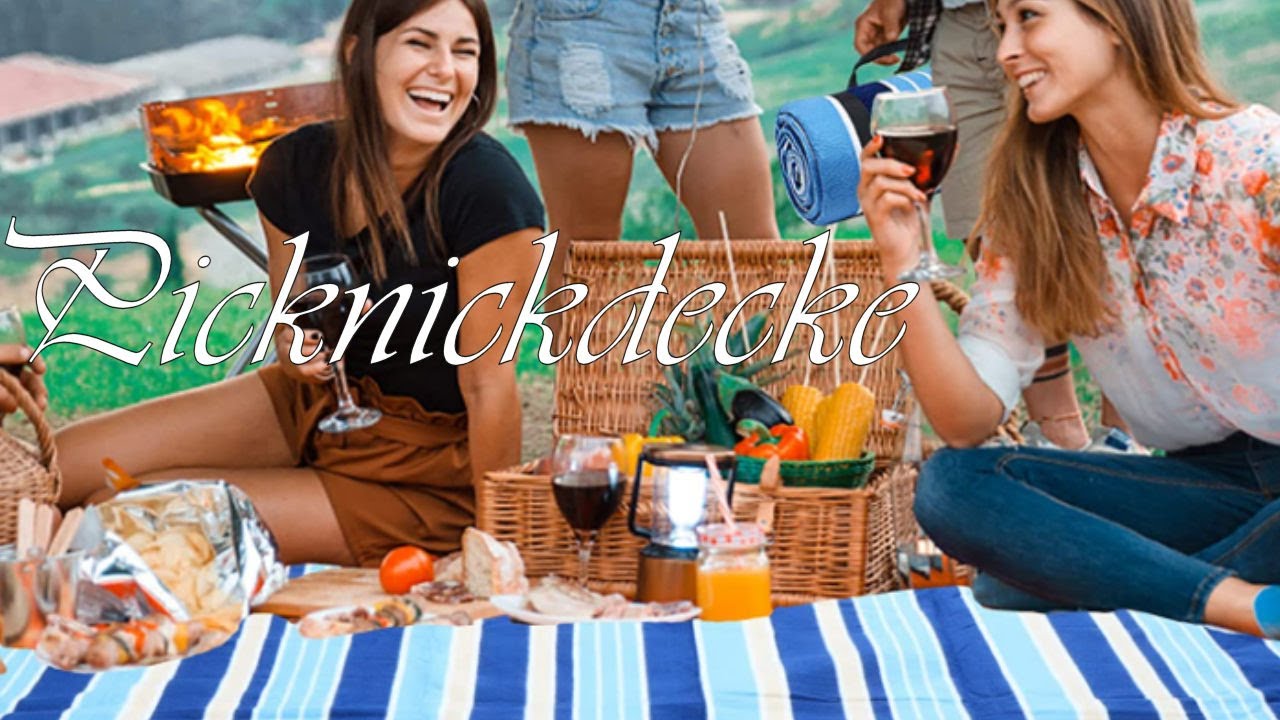 DXRPO Picknickdecke 200x200 cm, Unterseite Picknickdecke Wasserdicht, Outdoor Picknickdecke