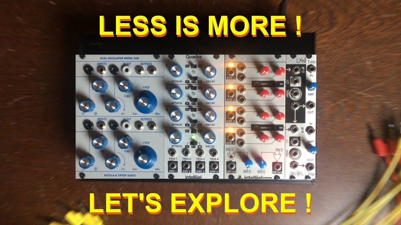 Having fun with a mini Buchla based eurorack system