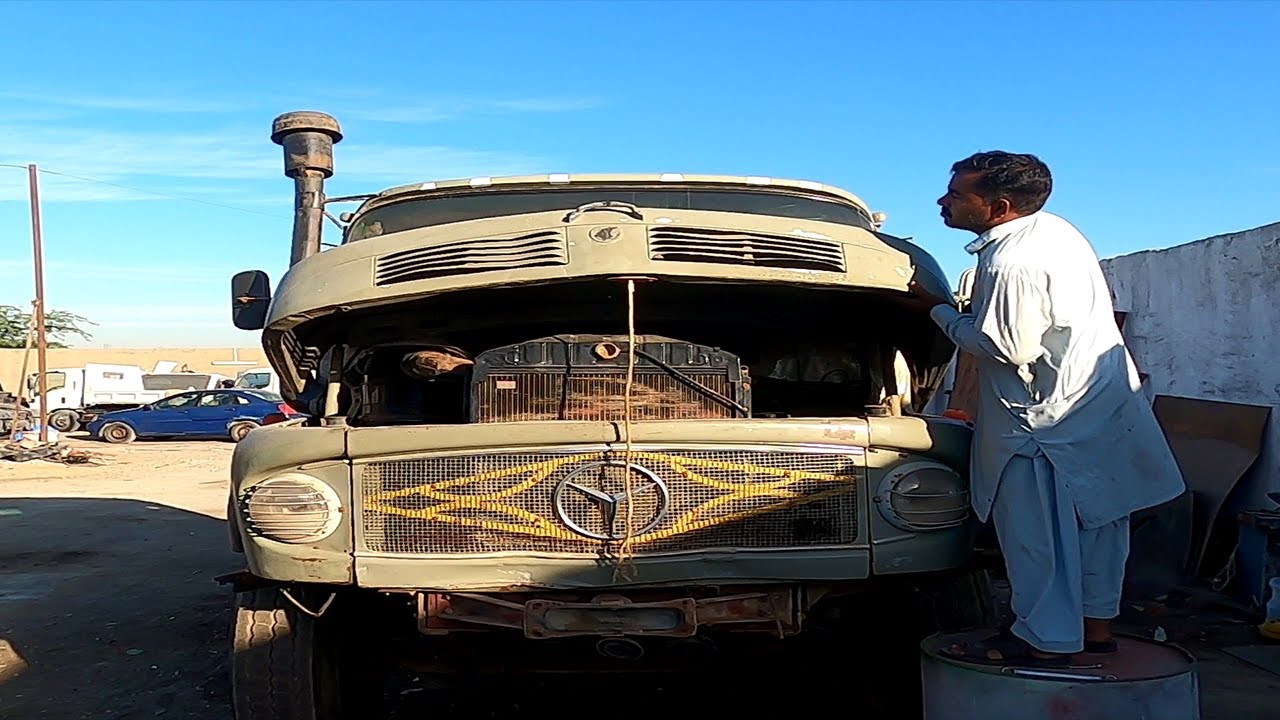 Mercedes Truck Cabin Repairing and Chassis Painting