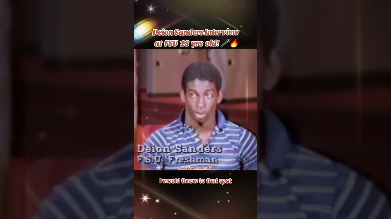 Deion Sanders Interview at FSU 18 yrs old!