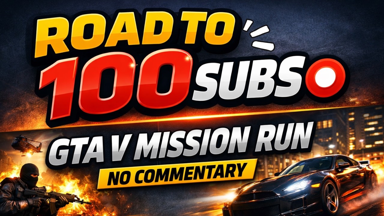 ROAD TO 100 SUBS  12  MORE NEEDED 🔴 | GTA V Mission Run (No Commentary) #livestream #live #gta5live
