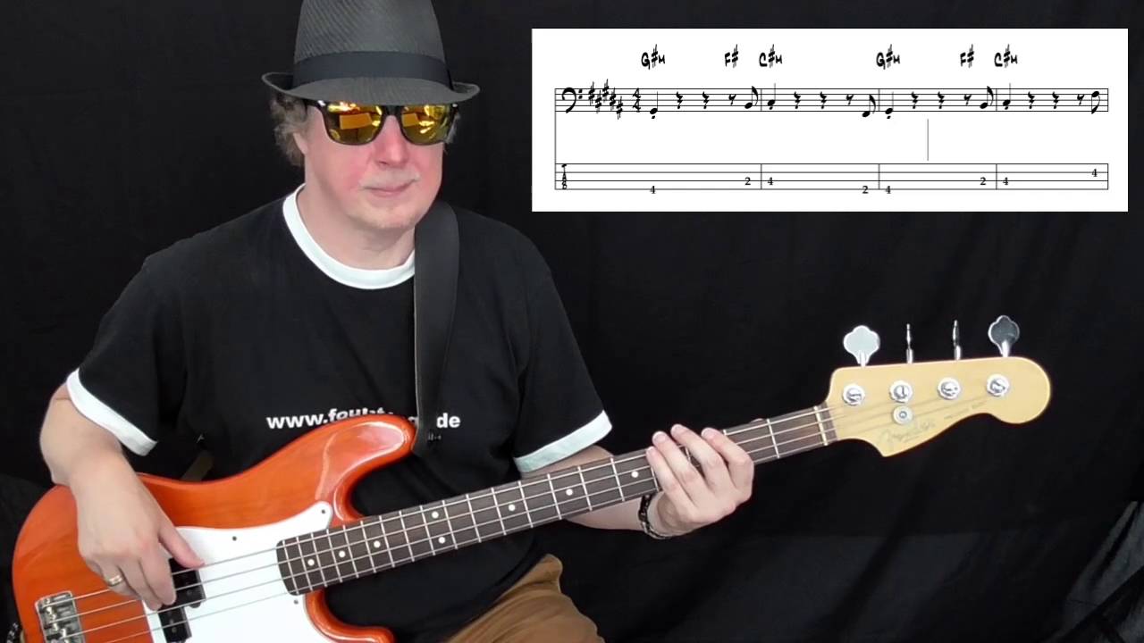 10cc - Dreadlock Holiday (Bass cover with tabs in video)