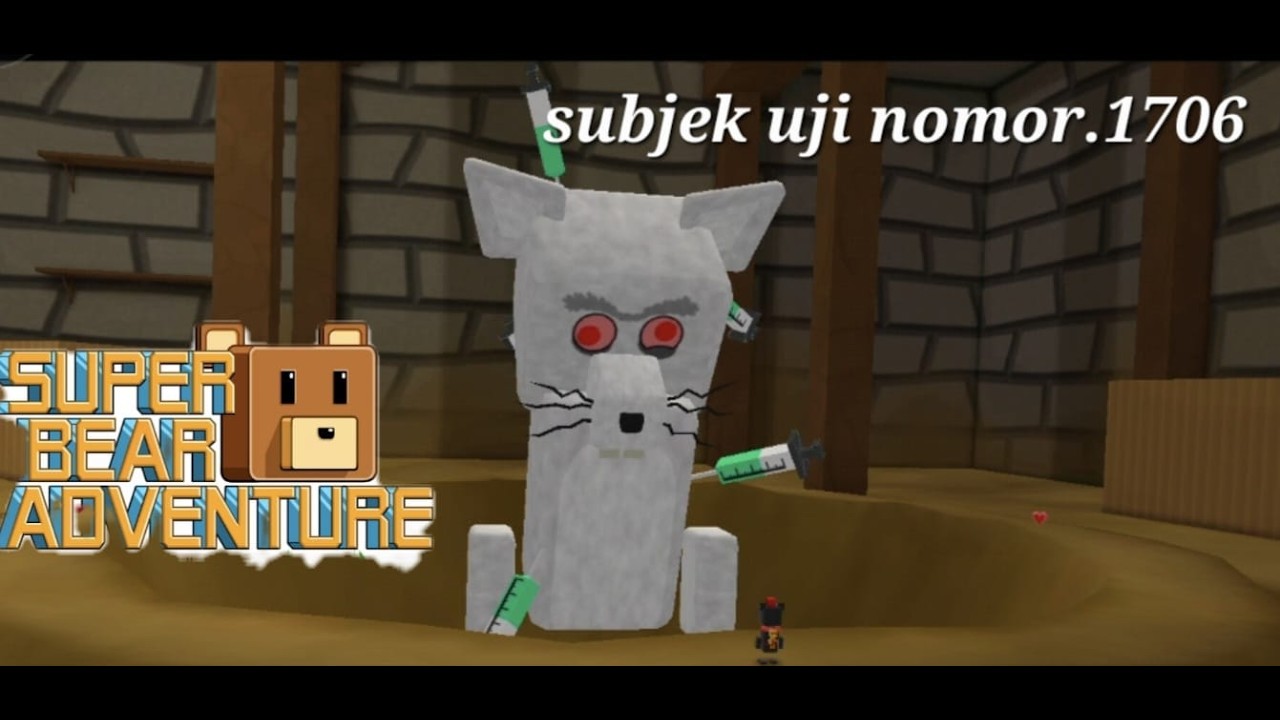 Melawan Tikus di Game Super Bear Adventure