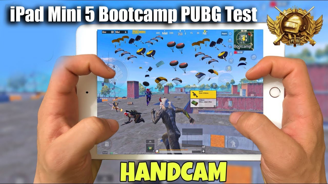 iPAD Mini 5 PUBG BOOTCAMP GAMEPLAY 2023 🥵| İpad Mini 5 HANDCAM GAMEPLAY | 5 Fingers + Full Gyroscope