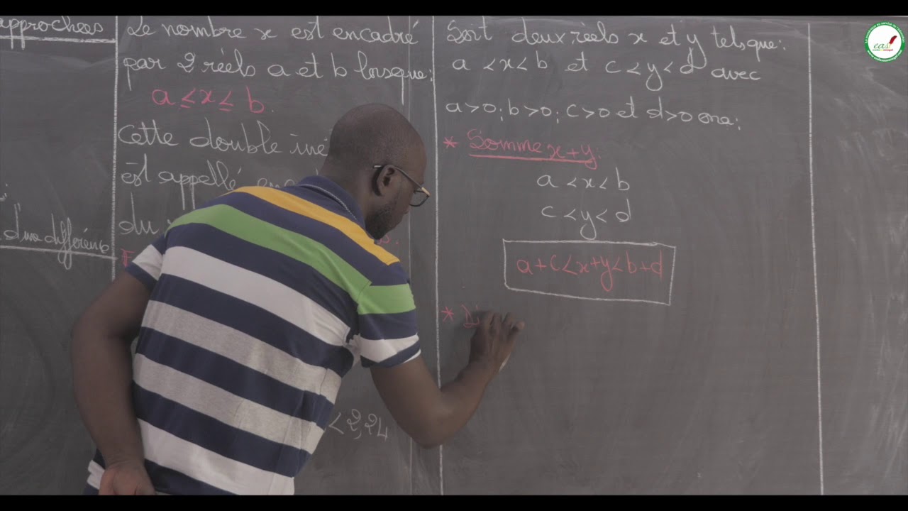 Cours - Seconde - Mathématiques : Intervalles et valeurs rapprochées / Encadrement / M. Ka