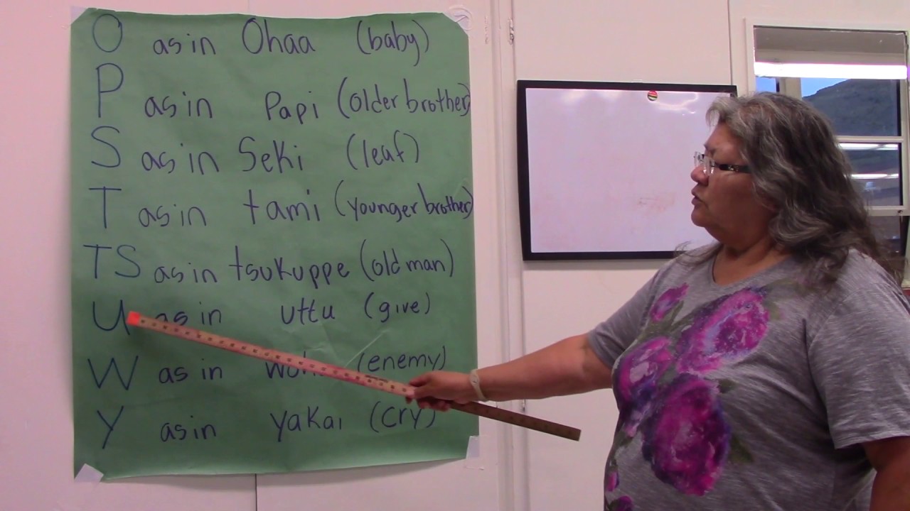 Shoshoni Language Learning - Alphabet