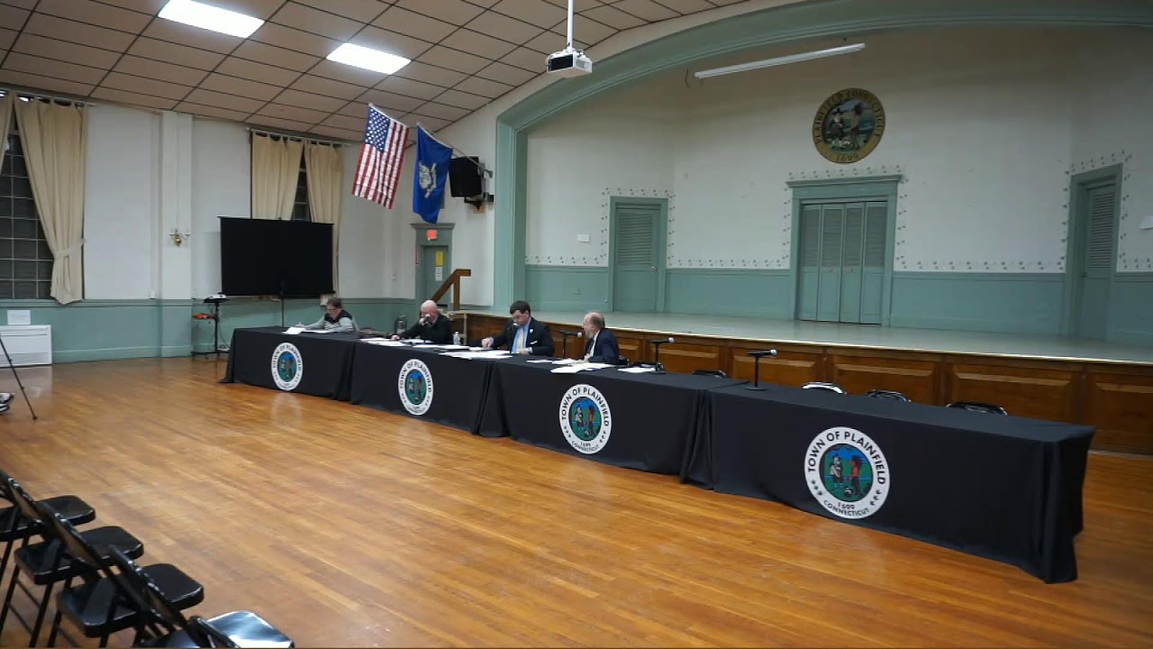 Jan 12 2026 - Town of Plainfield – Board of Selectmen Meeting (Amended Agenda)