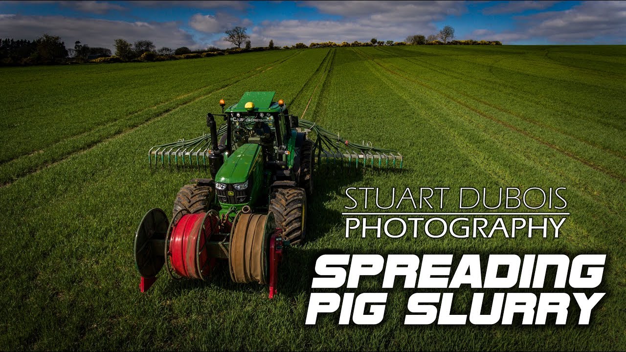 Spreading Pig Slurry on Wheat Cairns Contracting