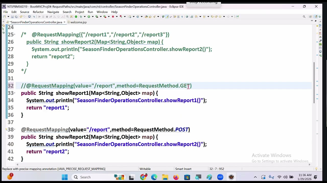 Spring Boot Mvc Types of Request
