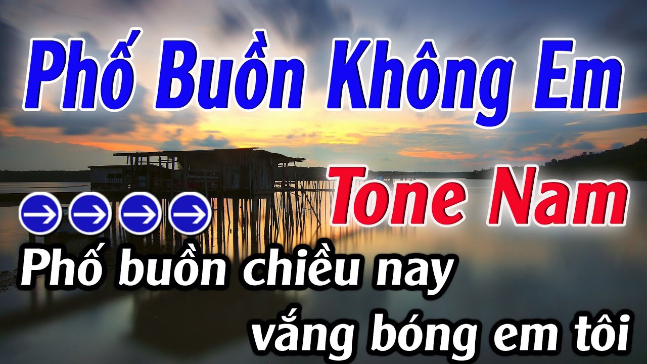 Karaoke Phố Buồn Không Em Karaoke Tone Nam Beat Hay Nhất 2026 Karaoke Mê Nhạc Sống