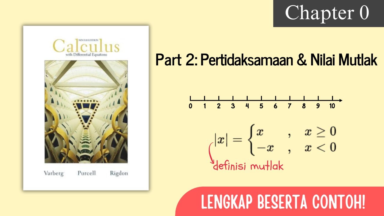 KULIAH KALKULUS Chapter 0: Pertidaksamaan dan Nilai Mutlak (Part 2)