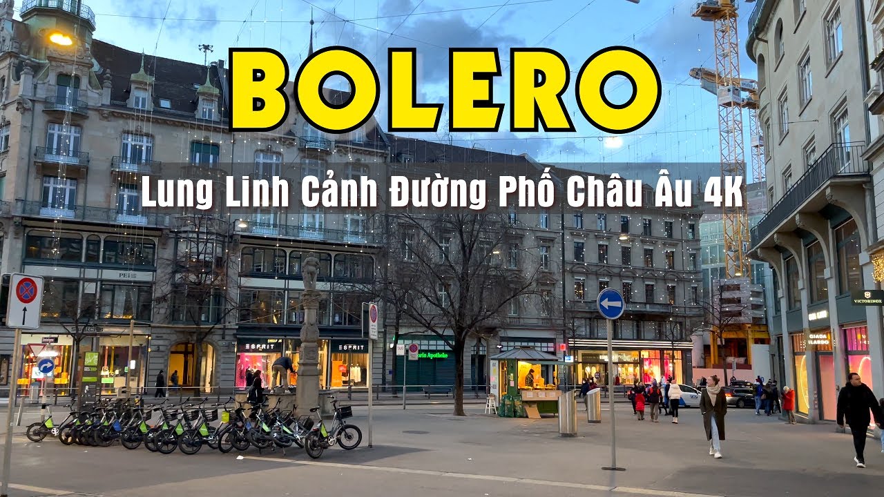 HÒA MÌNH VỚI LK BOLERO CẢNH ĐƯỜNG PHỐ CHÂU ÂU ĐẸP LUNG LINH - SALA BOLERO
