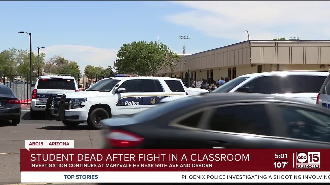 Student dead, another hospitalized after fight inside Maryvale High School classroom