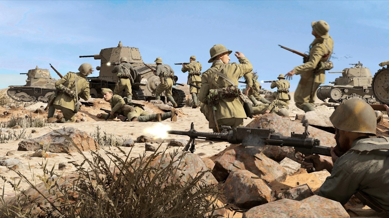 Darkest Hour Europe '44-'45 Italian Machine Gunner in the Battle of Sicily - 4K