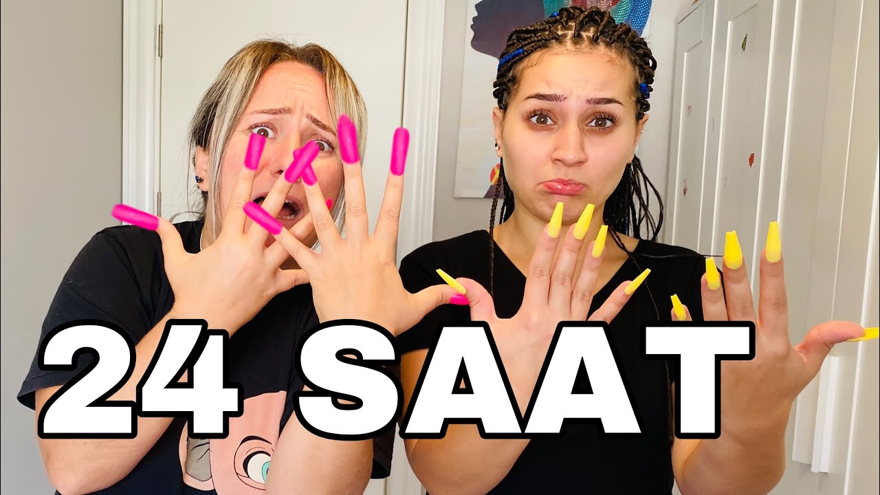 24 SAAT BOYUNCA TAKMA TIRNAK !! aslı ca