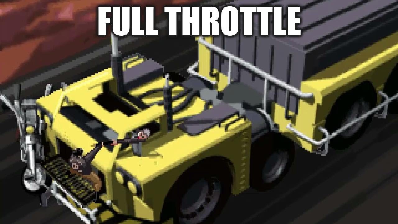 FULL THROTTLE Adventure Game Gameplay Walkthrough - No Commentary Playthrough
