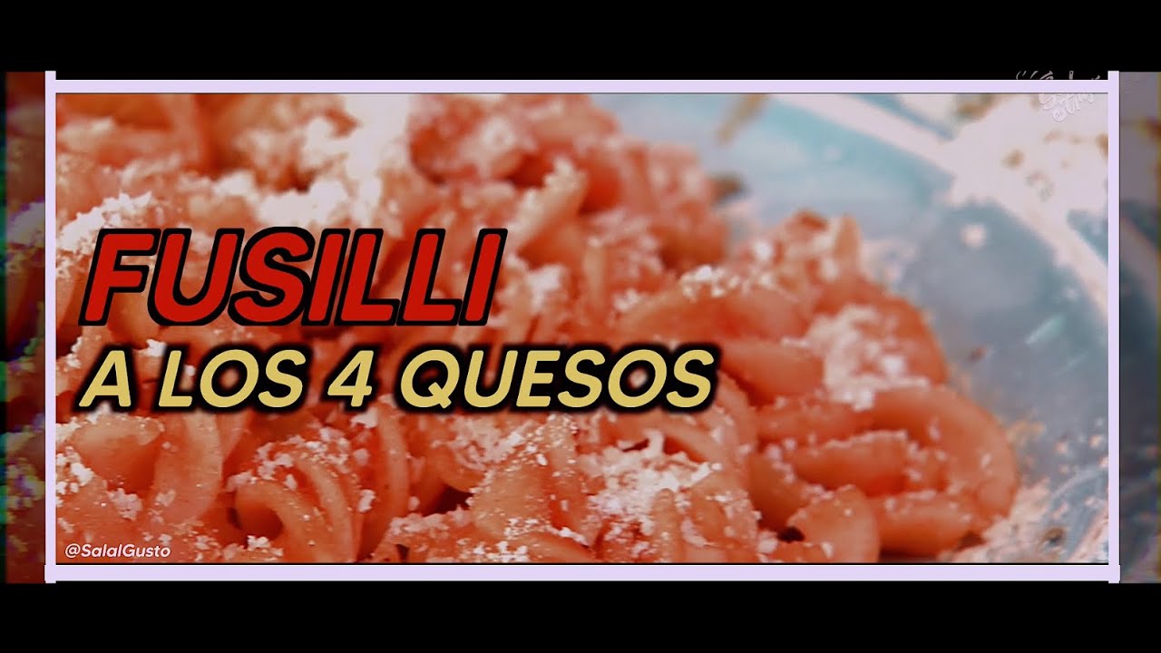 ¡Fusilli 4 Quesos en 60 segundos! 🧀🍝 | Receta fácil y cremosa #recetas  #platillosgourmet  #comida