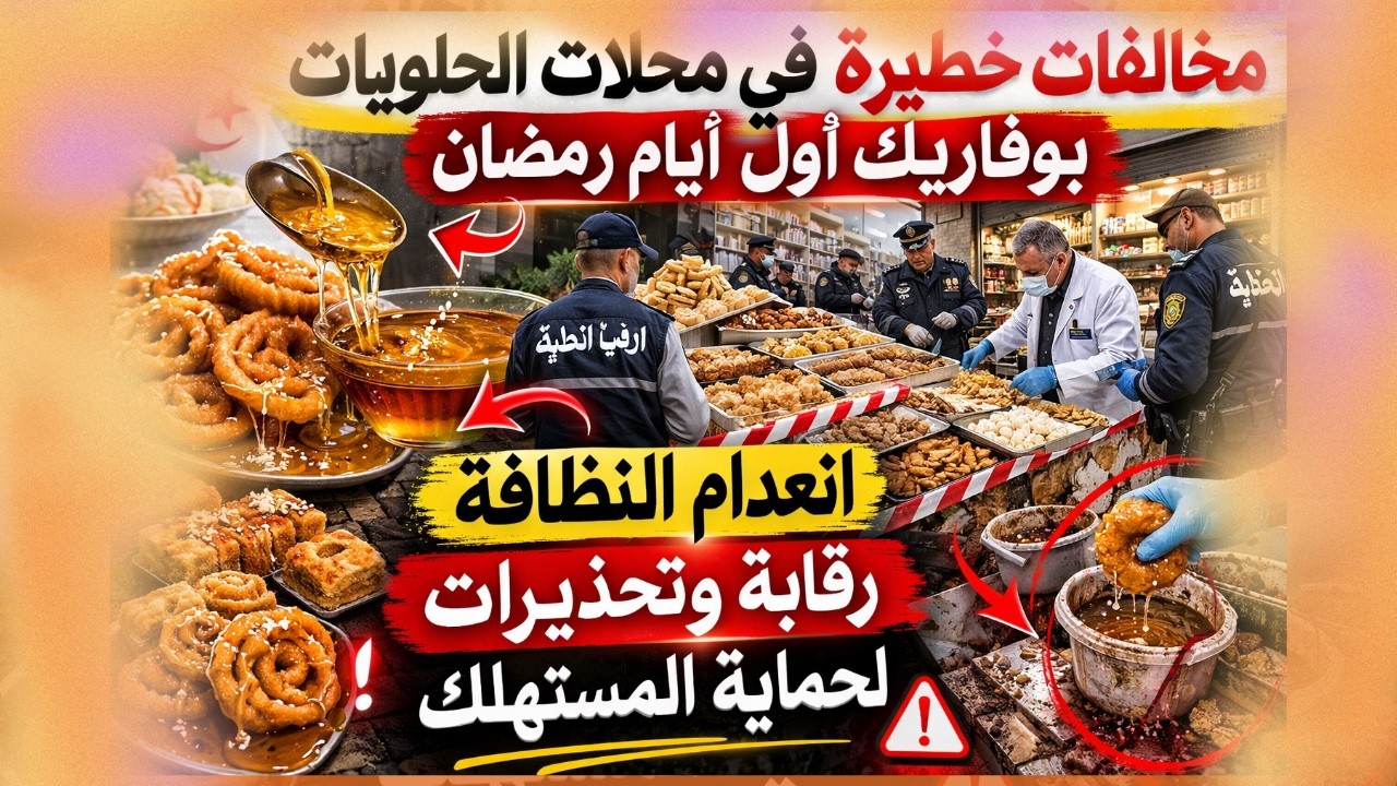 خطر يهدد المستهلك؟. مخالفات ونقص نظافة في محلات حلويات الزلابية والشاربات