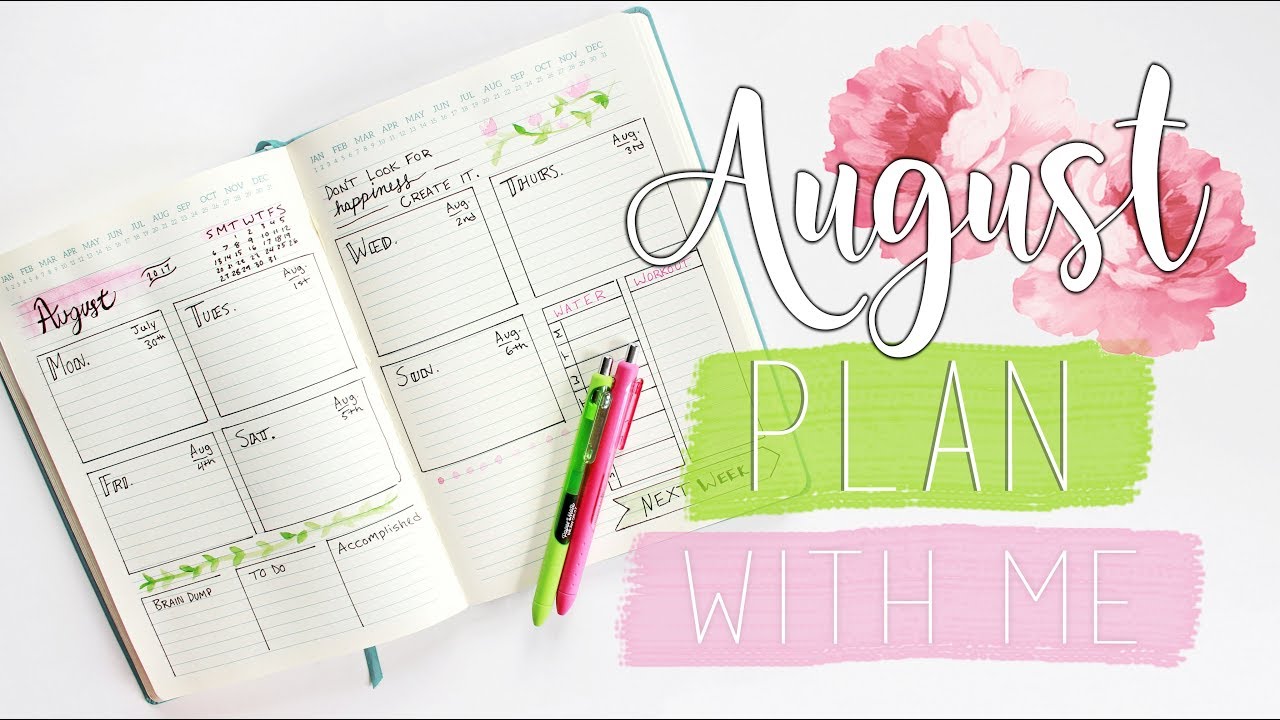 Plan with Me // AUGUST 2017 // My Bullet Journal Setup // Veronica Marie