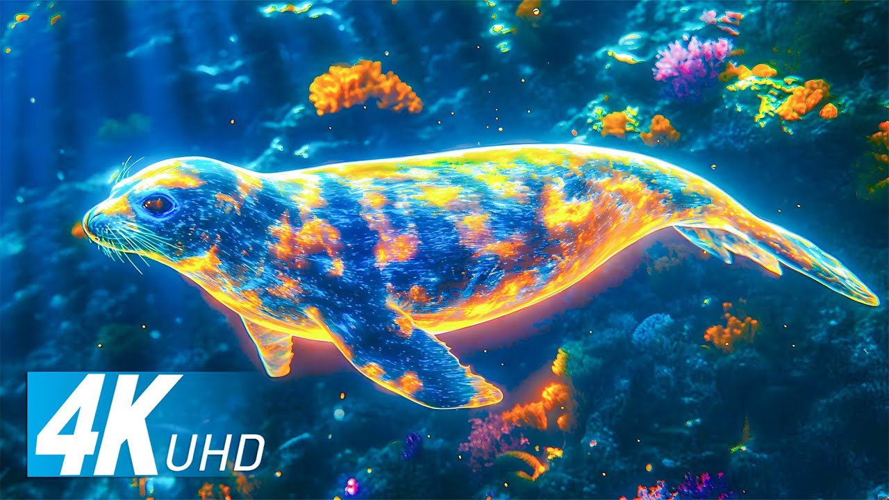 Relaxing Ocean Footage in 4K &ndash; Colorful Creatures Moving Silently Beneath the Underwater