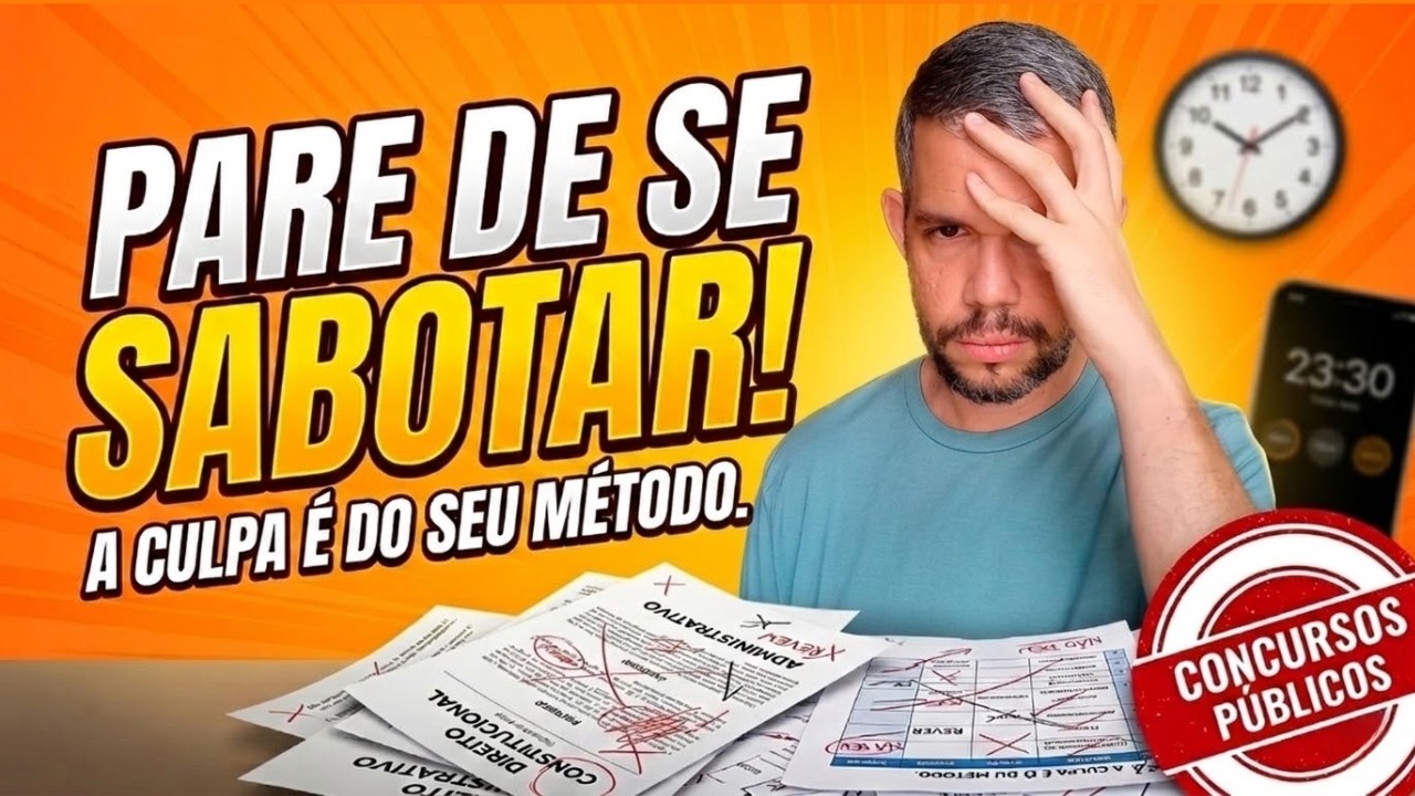 Como Parar de Enrolar para Estudar para Concursos (Método Prático!) | Pare de Procrastinar!