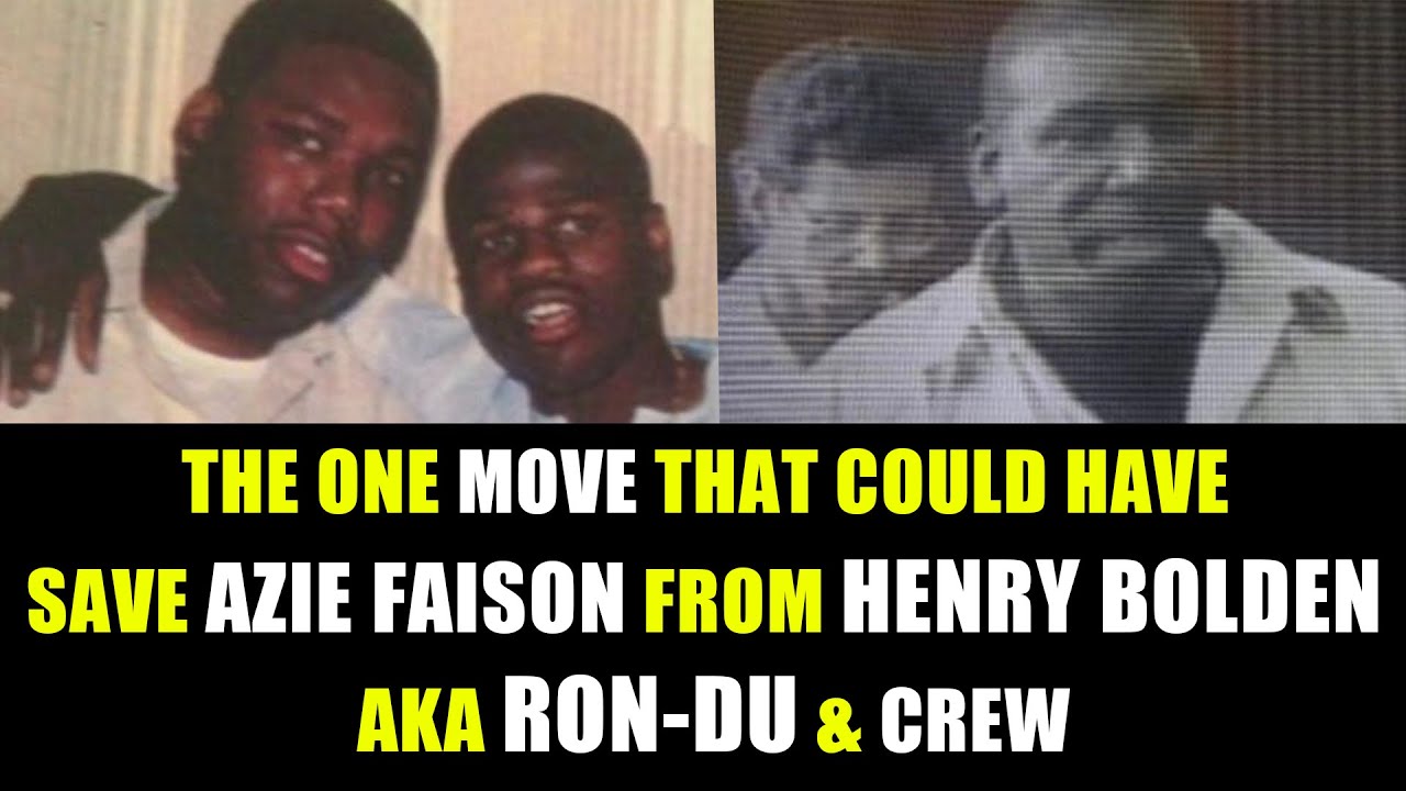 Brian Glaze Gibbs THE ONE MOVE THAT COULD HAVE SAVE AZIE FAISON FROM HENRY BOLDEN AKA RON-DU & CREW