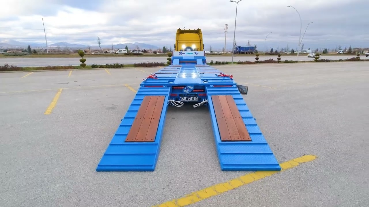 4 Dingil 6 m Uzamalı Lowbed Semi Treyler